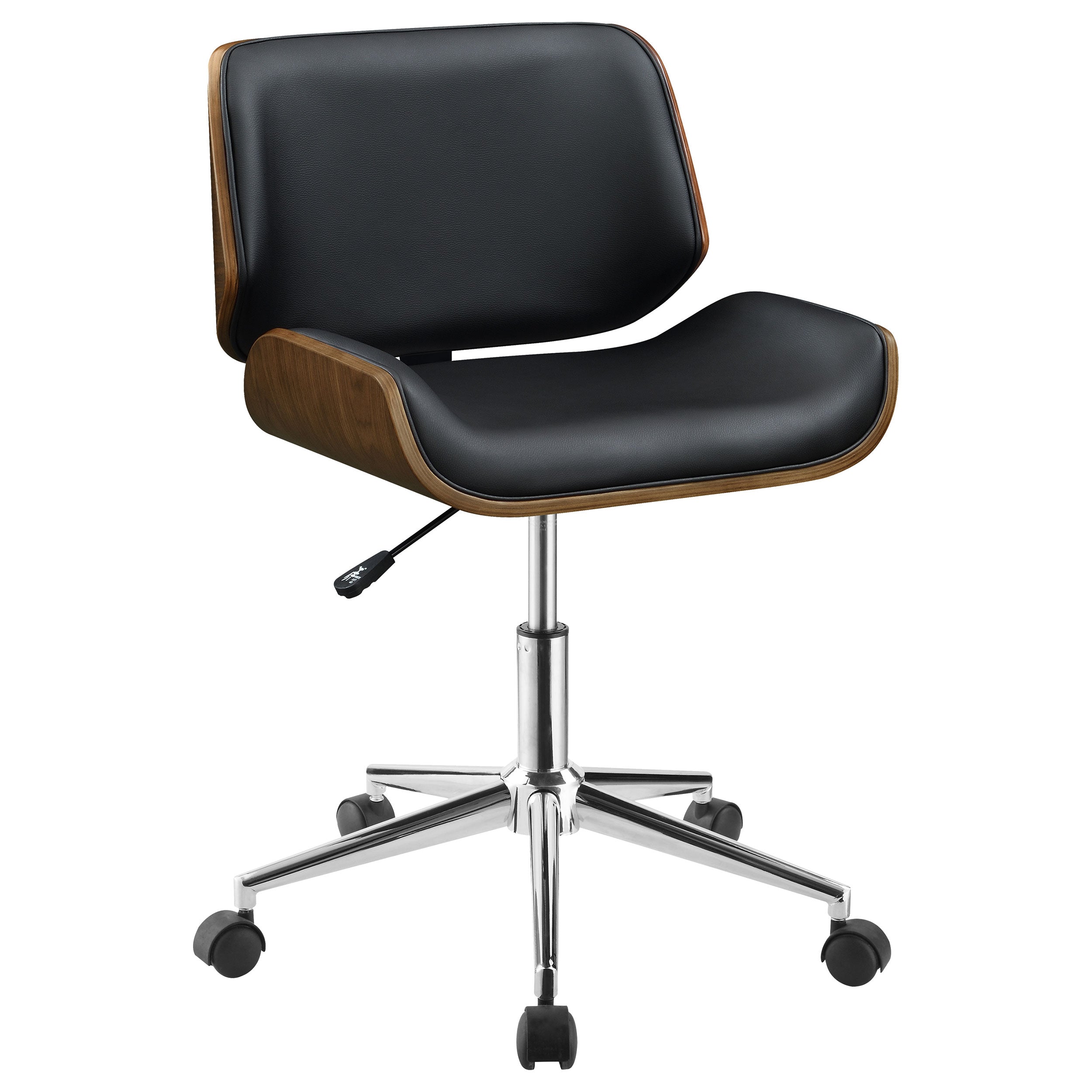 Coaster Addington Adjustable Height Office Chair Black and Chrome Default Title