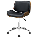 Coaster Addington Adjustable Height Office Chair Black and Chrome Default Title