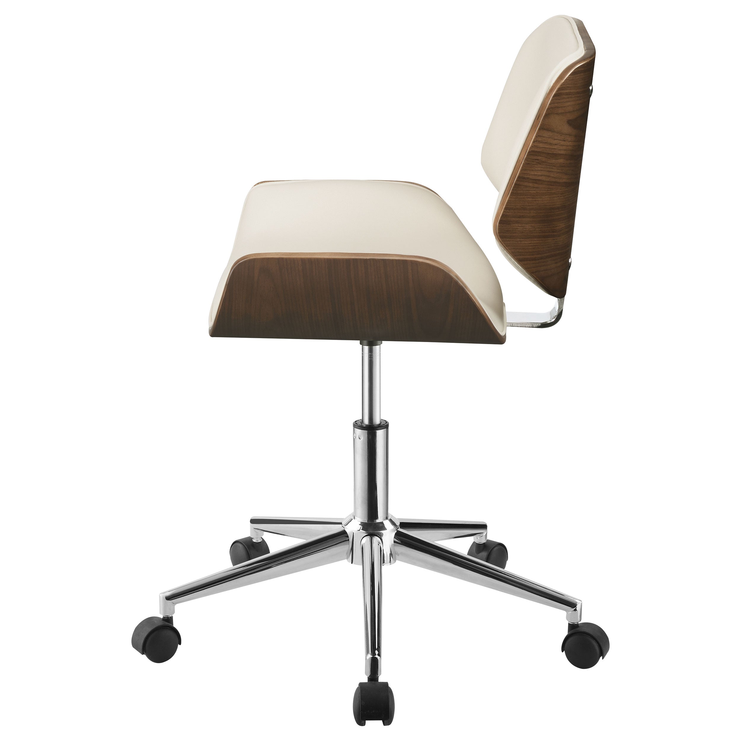 Coaster Addington Adjustable Height Office Chair Ecru and Chrome Default Title