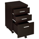 Coaster Skeena 3-drawer Mobile Storage Cabinet Cappuccino Default Title