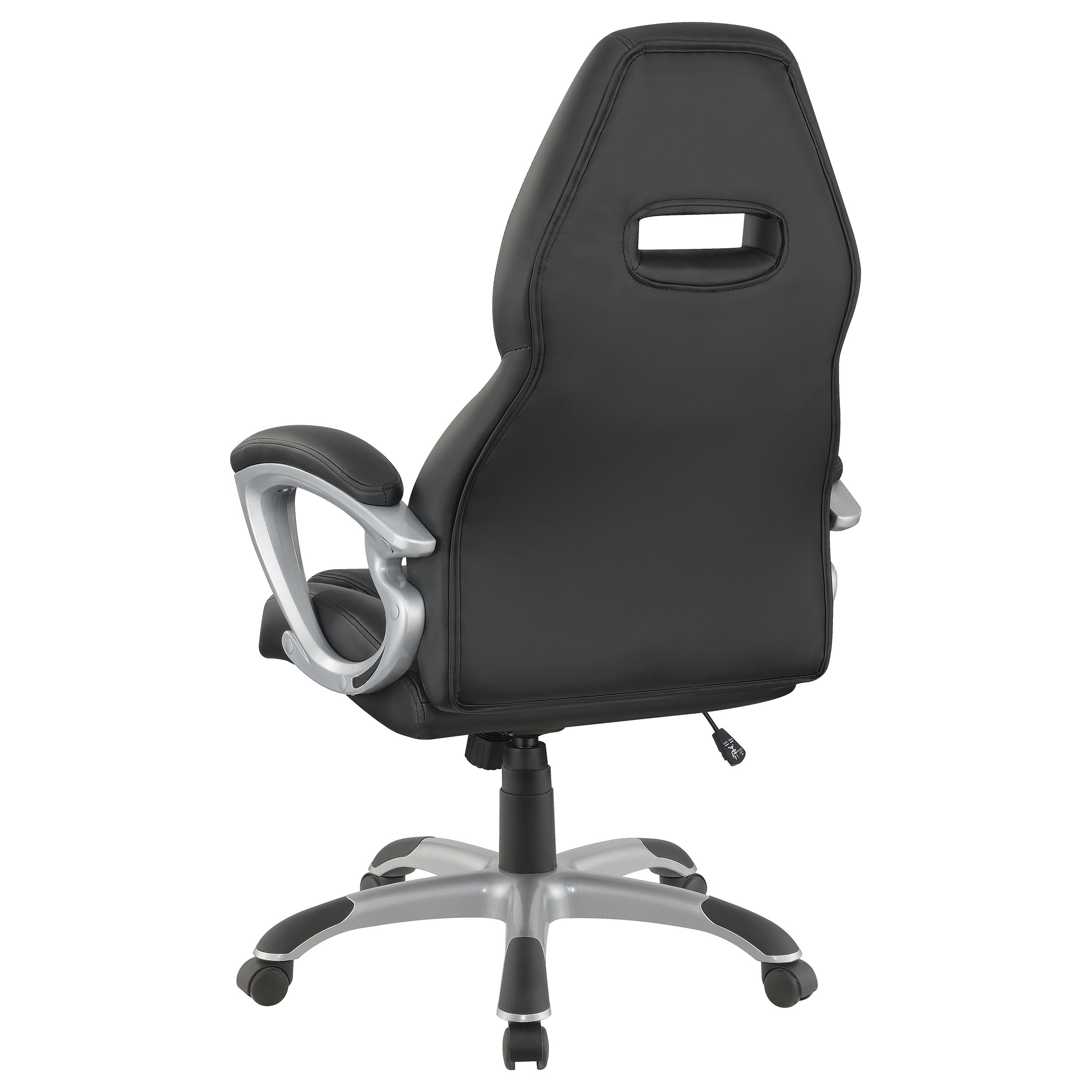 Coaster Bruce Adjustable Height Office Chair Black and Silver Default Title