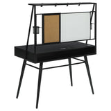 Coaster Jessie Writing Desk with USB Ports Black and Gunmetal Default Title