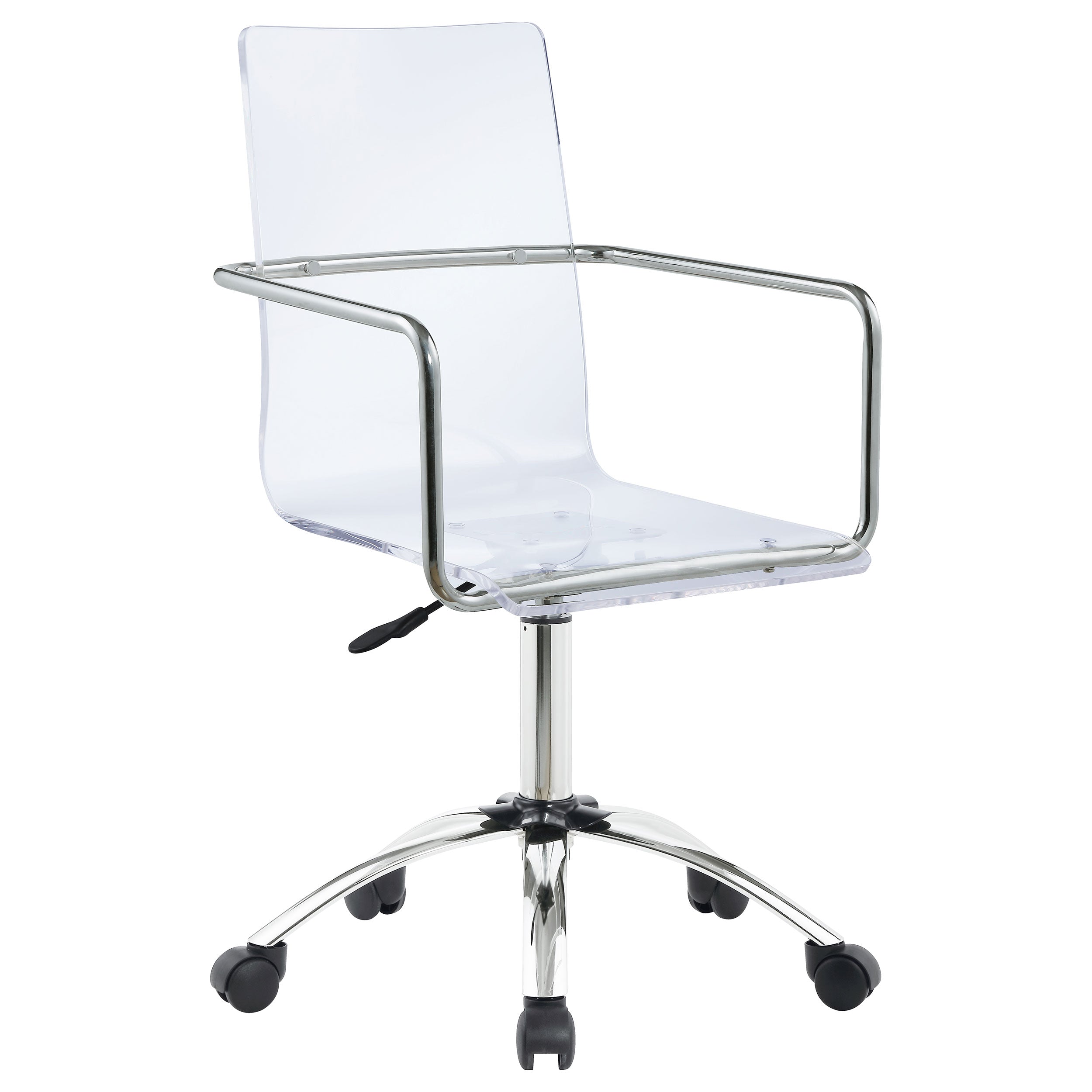 Coaster Amaturo Office Chair with Casters Clear and Chrome Default Title