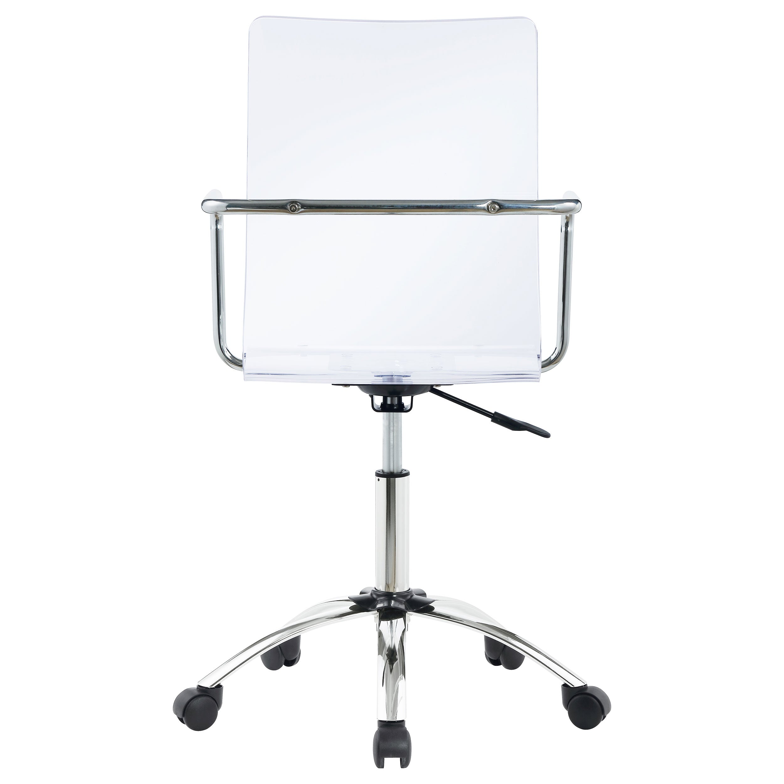 Coaster Amaturo Office Chair with Casters Clear and Chrome Default Title