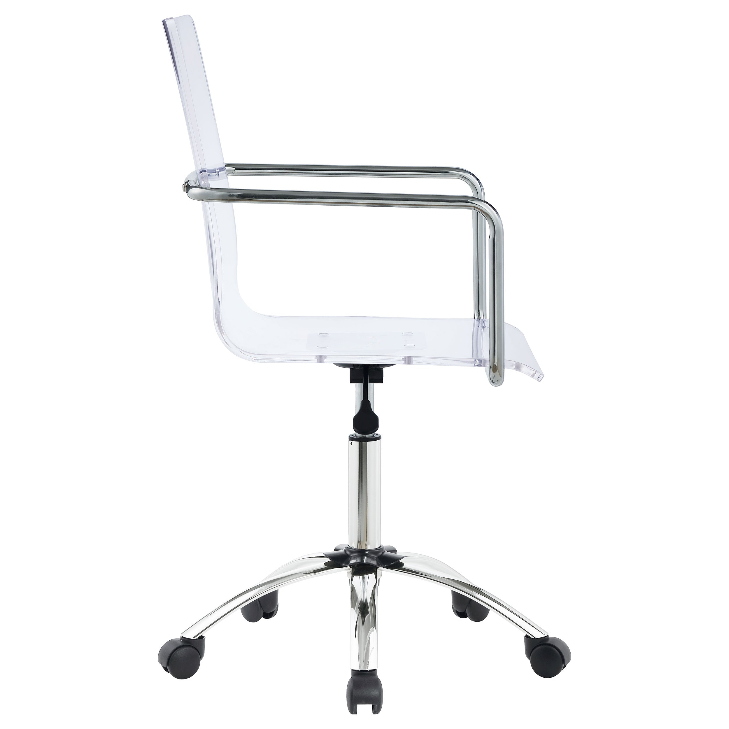 Coaster Amaturo Office Chair with Casters Clear and Chrome Default Title