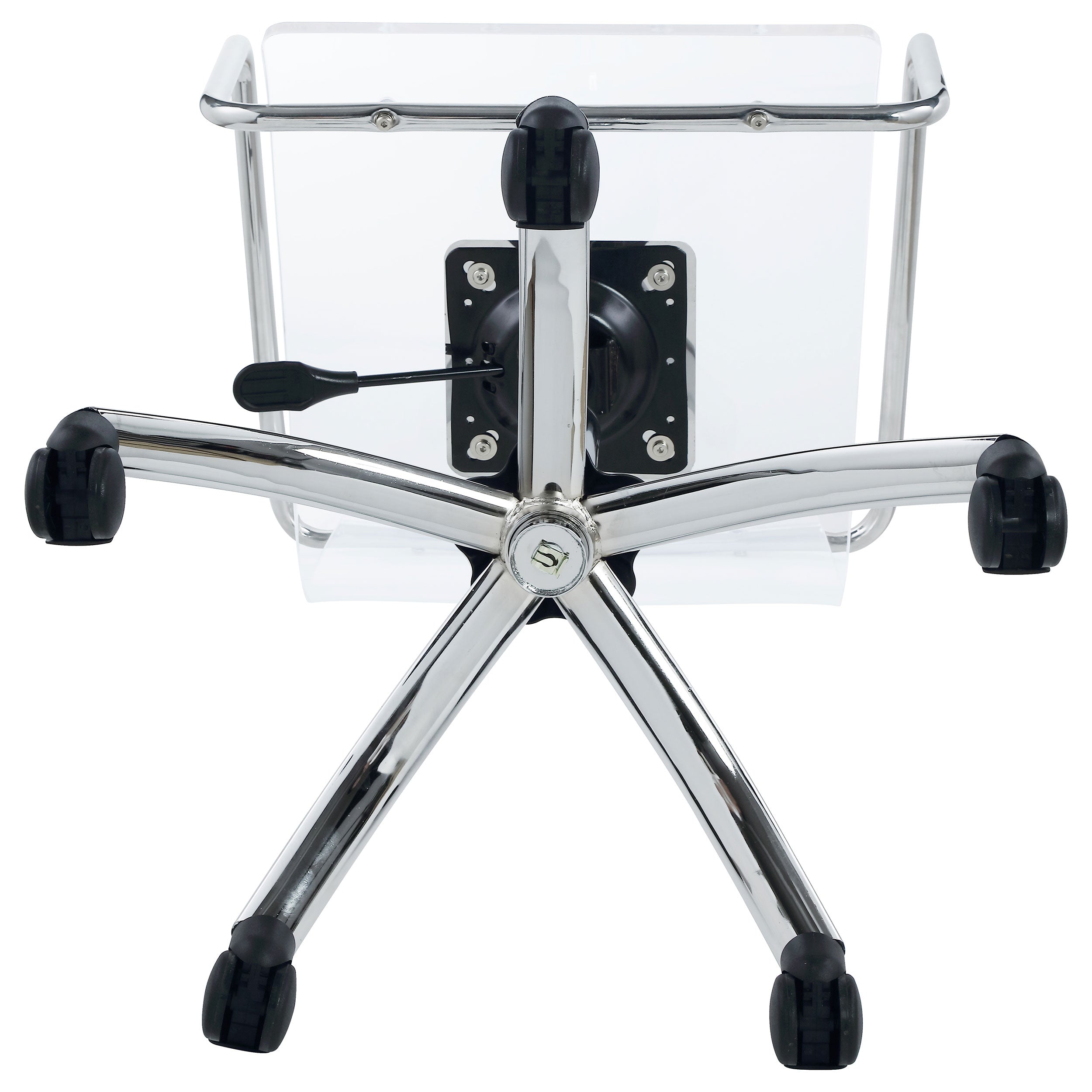 Coaster Amaturo Office Chair with Casters Clear and Chrome Default Title