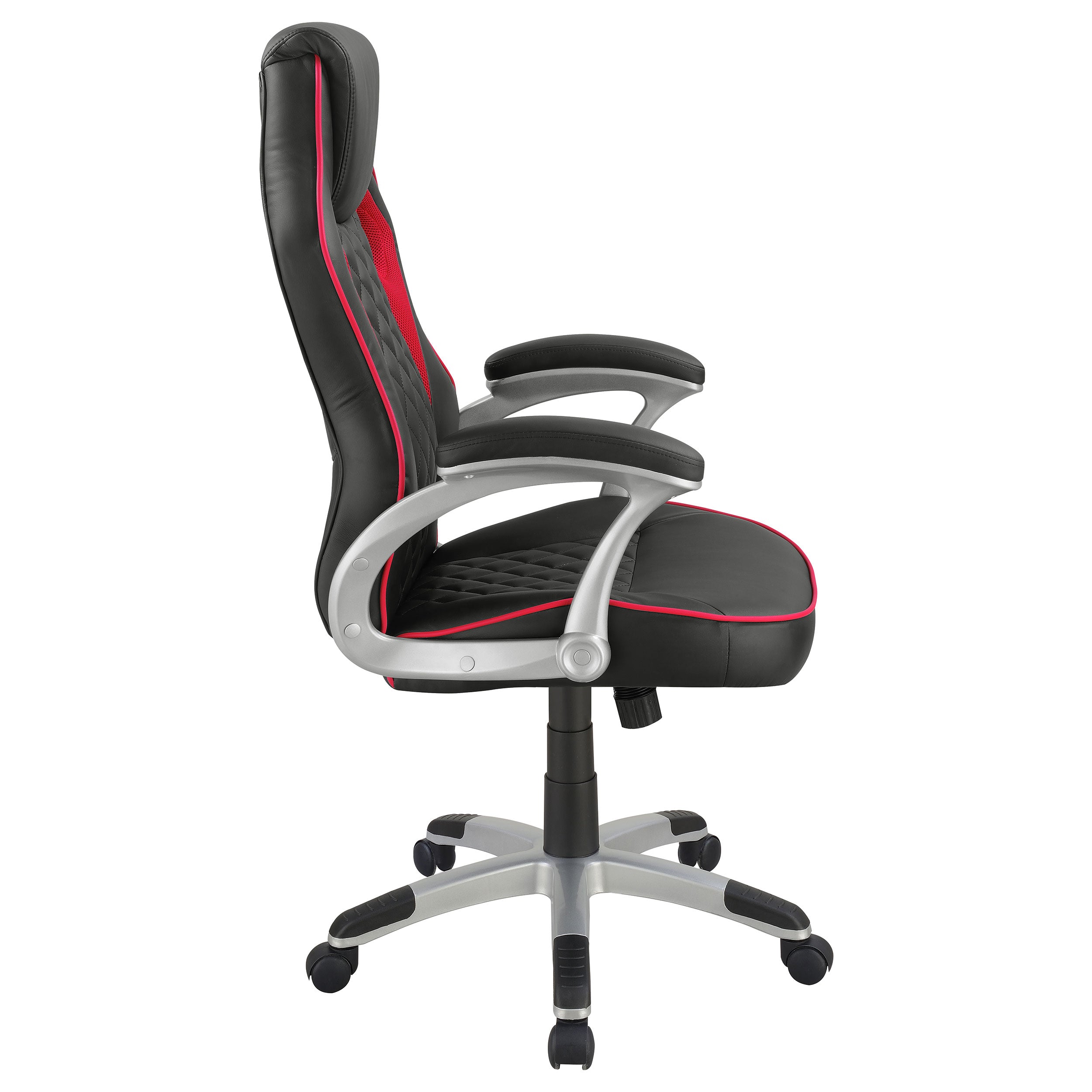 Coaster Lucas Upholstered Office Chair Black and Red Default Title