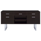 Coaster Lawtey 5-drawer Credenza with Adjustable Shelf Cappuccino Default Title