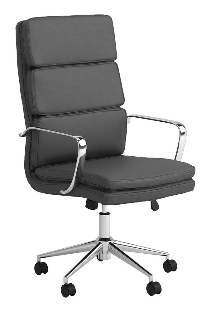 Coaster Ximena High Back Upholstered Office Chair Grey Default Title