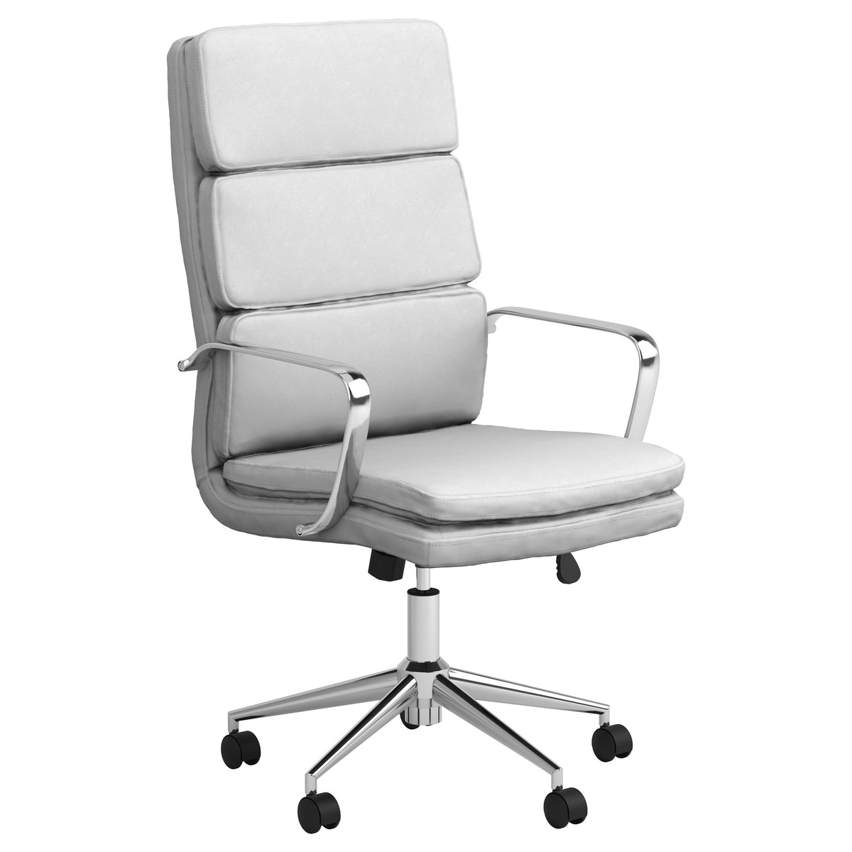 Coaster Ximena High Back Upholstered Office Chair White Default Title