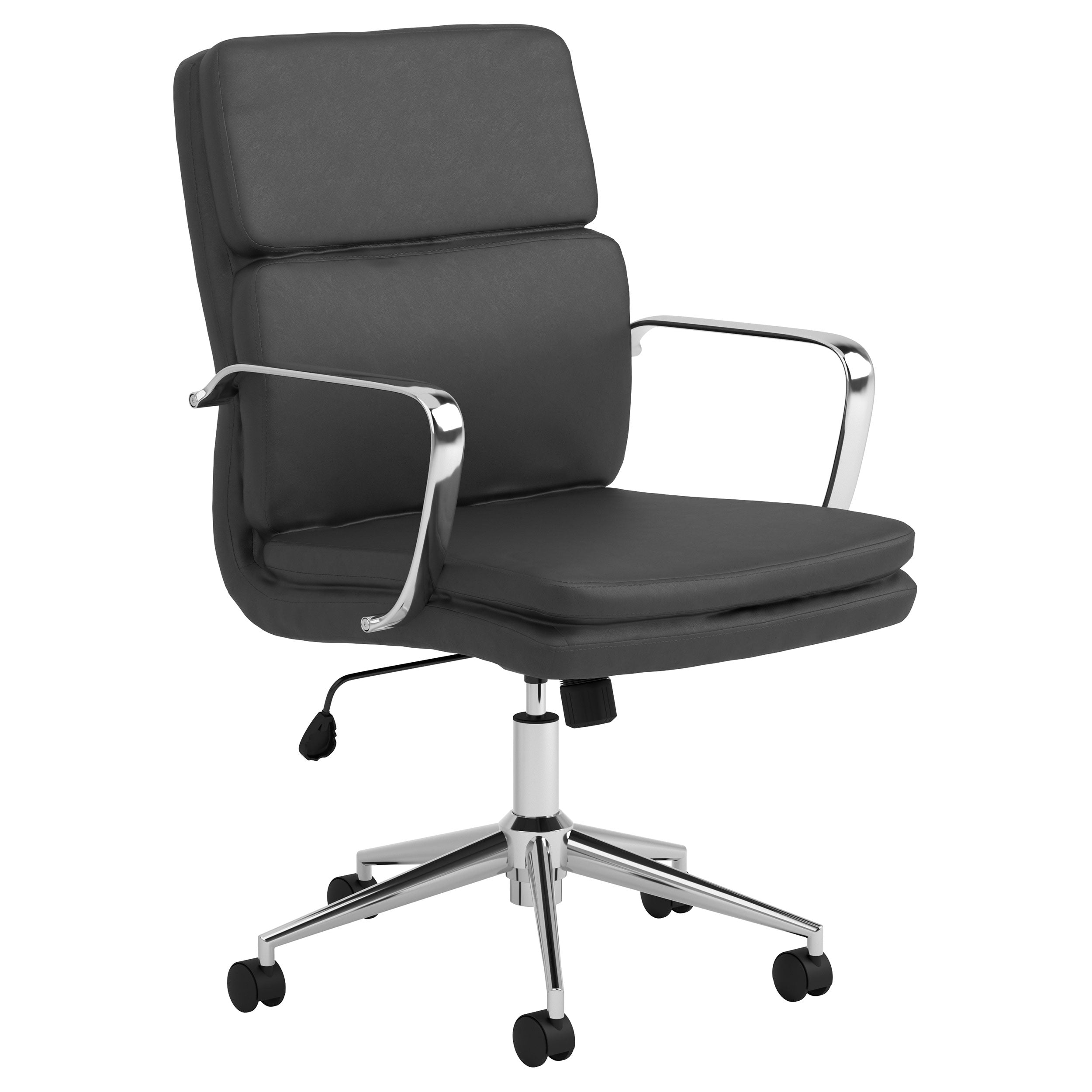 Coaster Ximena Standard Back Upholstered Office Chair Black Default Title