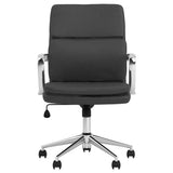 Coaster Ximena Standard Back Upholstered Office Chair Black Default Title