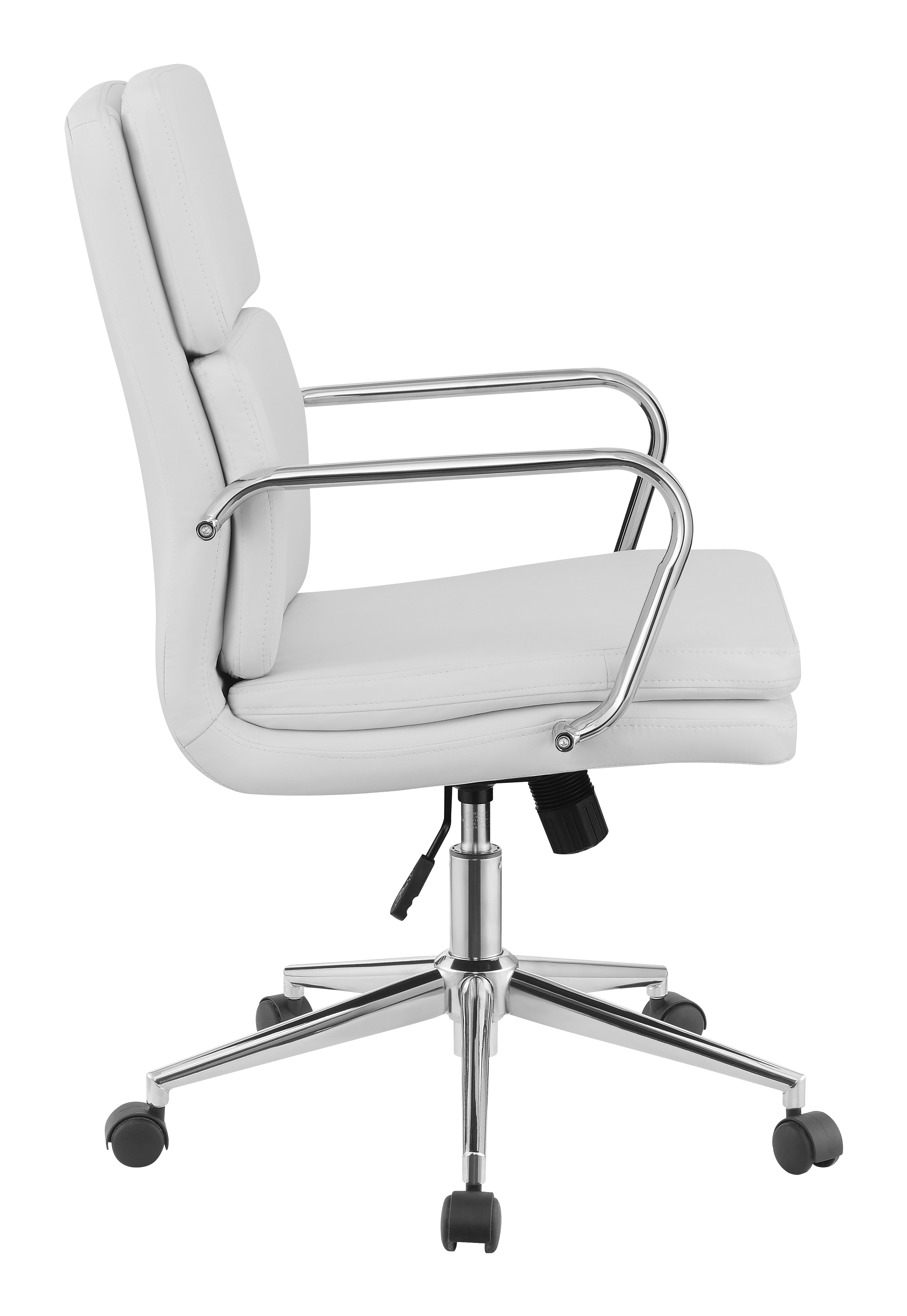 Coaster Ximena Standard Back Upholstered Office Chair White Default Title