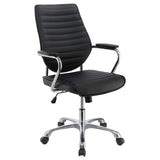 Coaster Chase High Back Office Chair Black and Chrome Default Title