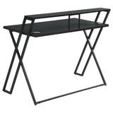 Coaster Xavier Writing Desk with USB Ports Black Default Title