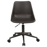 Coaster Carnell Adjustable Height Office Chair with Casters Brown and Rustic Taupe Default Title