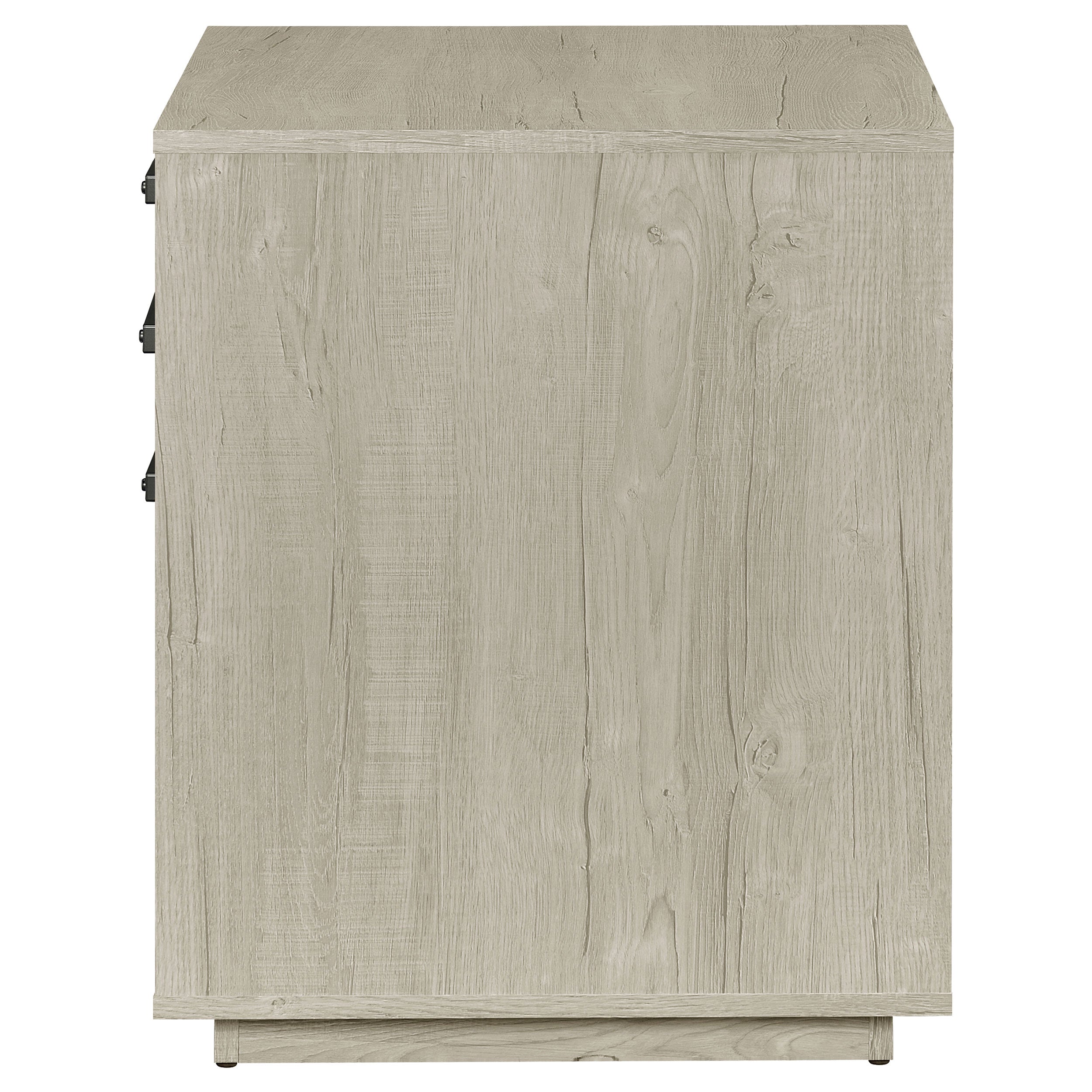 Coaster Loomis 3-drawer Square File Cabinet Whitewashed Grey Default Title