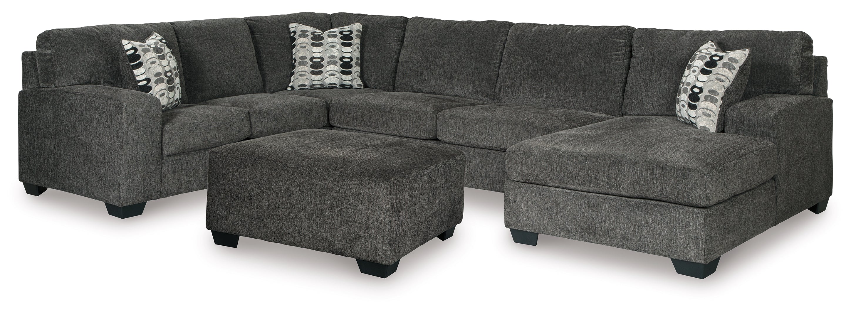 Ballinasloe 3-Piece Sectional with Ottoman