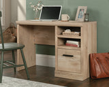 Aspen Post  Desk with File Drawer in Prime Oak