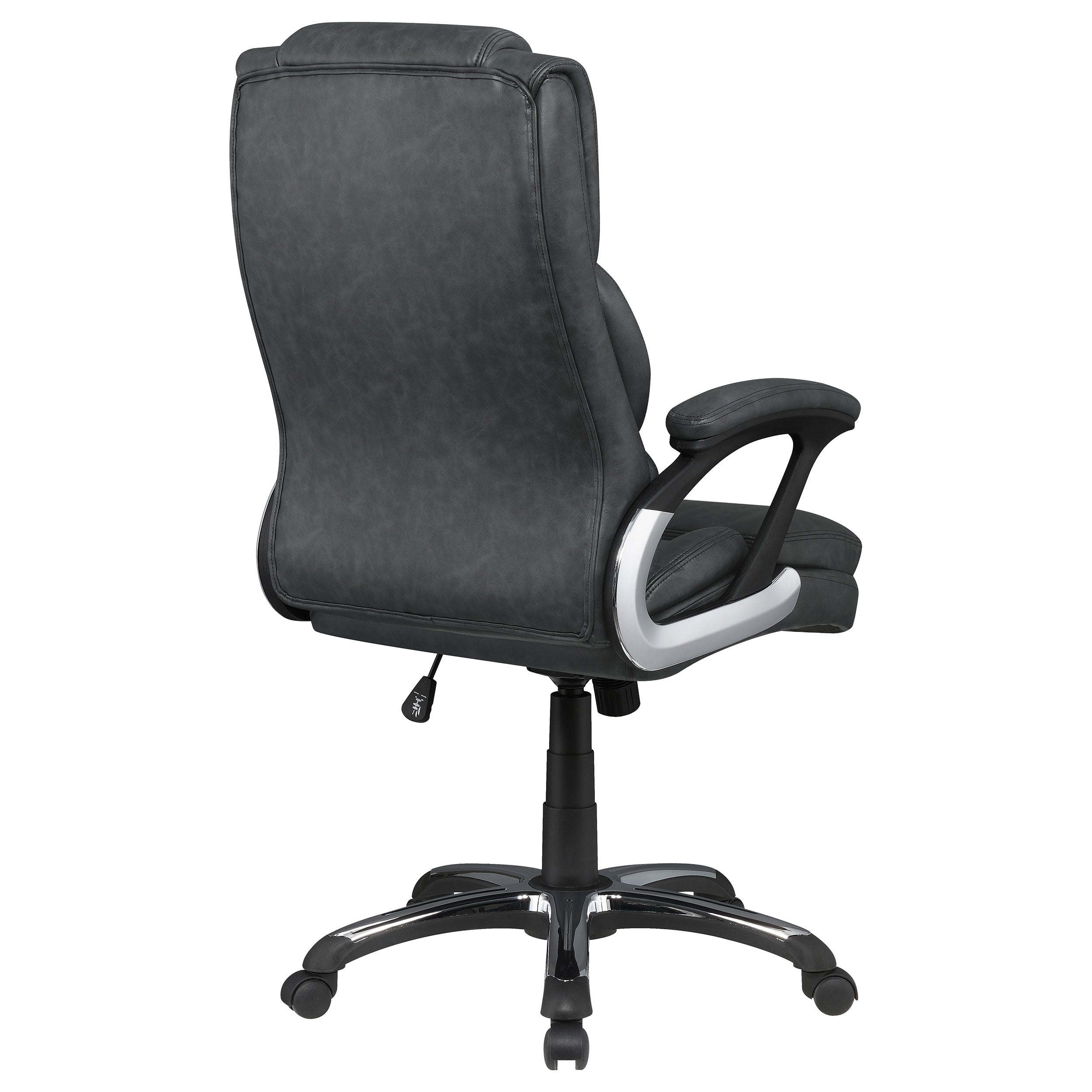 Coaster Nerris Adjustable Height Office Chair with Padded Arm Grey and Black Default Title