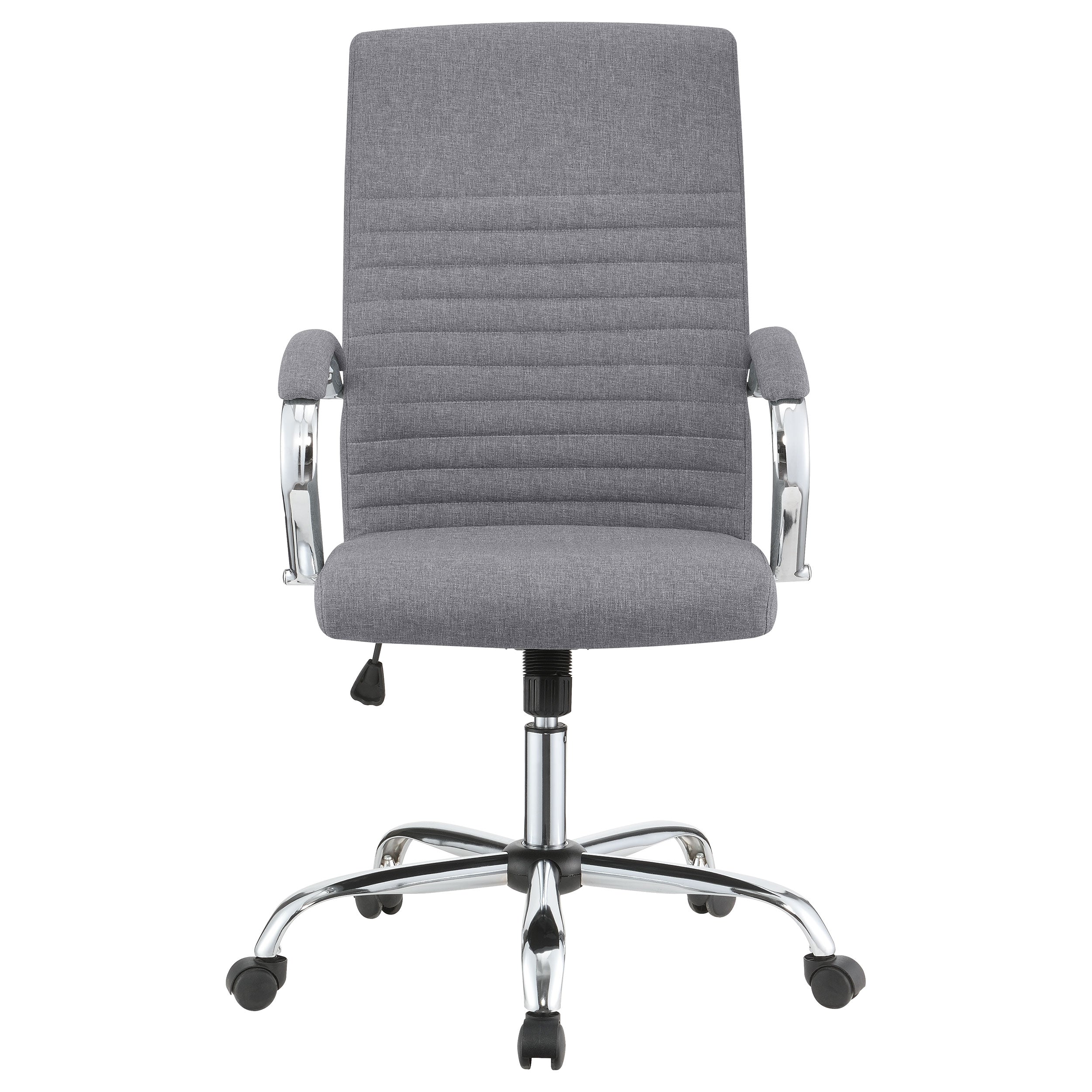 Coaster Abisko Upholstered Office Chair with Casters Grey and Chrome Default Title