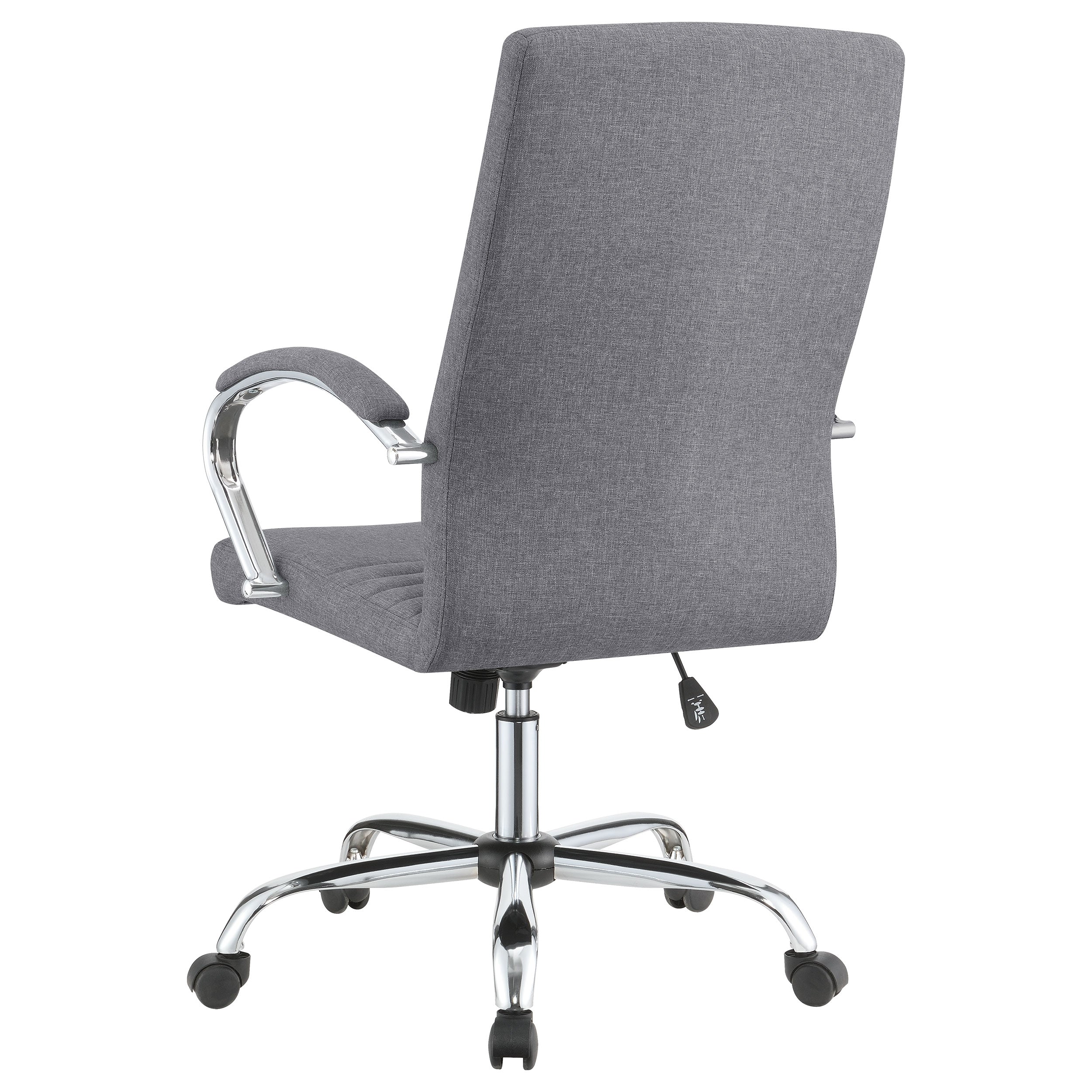 Coaster Abisko Upholstered Office Chair with Casters Grey and Chrome Default Title