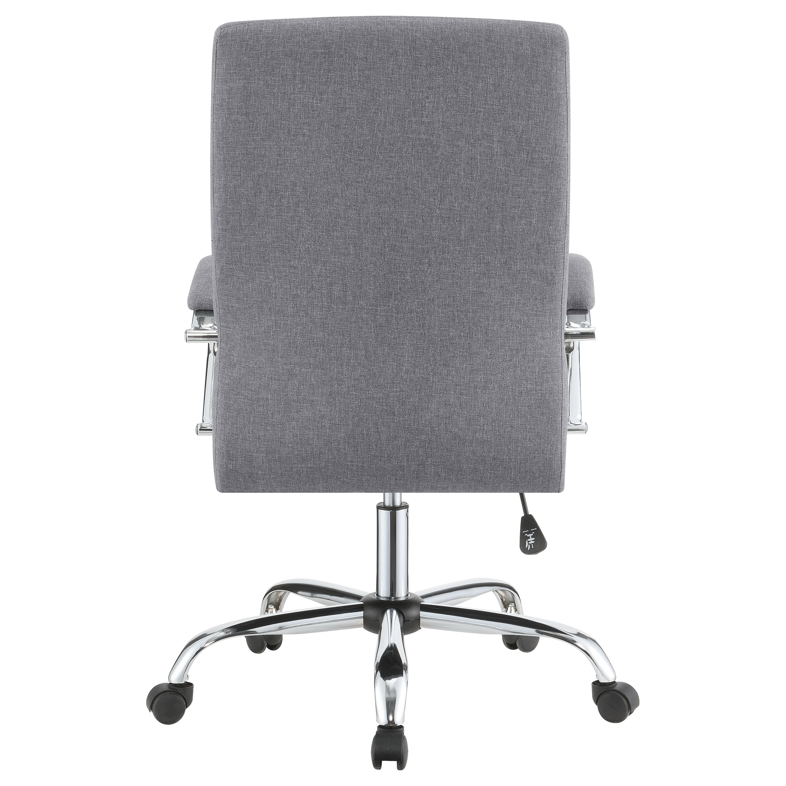 Coaster Abisko Upholstered Office Chair with Casters Grey and Chrome Default Title