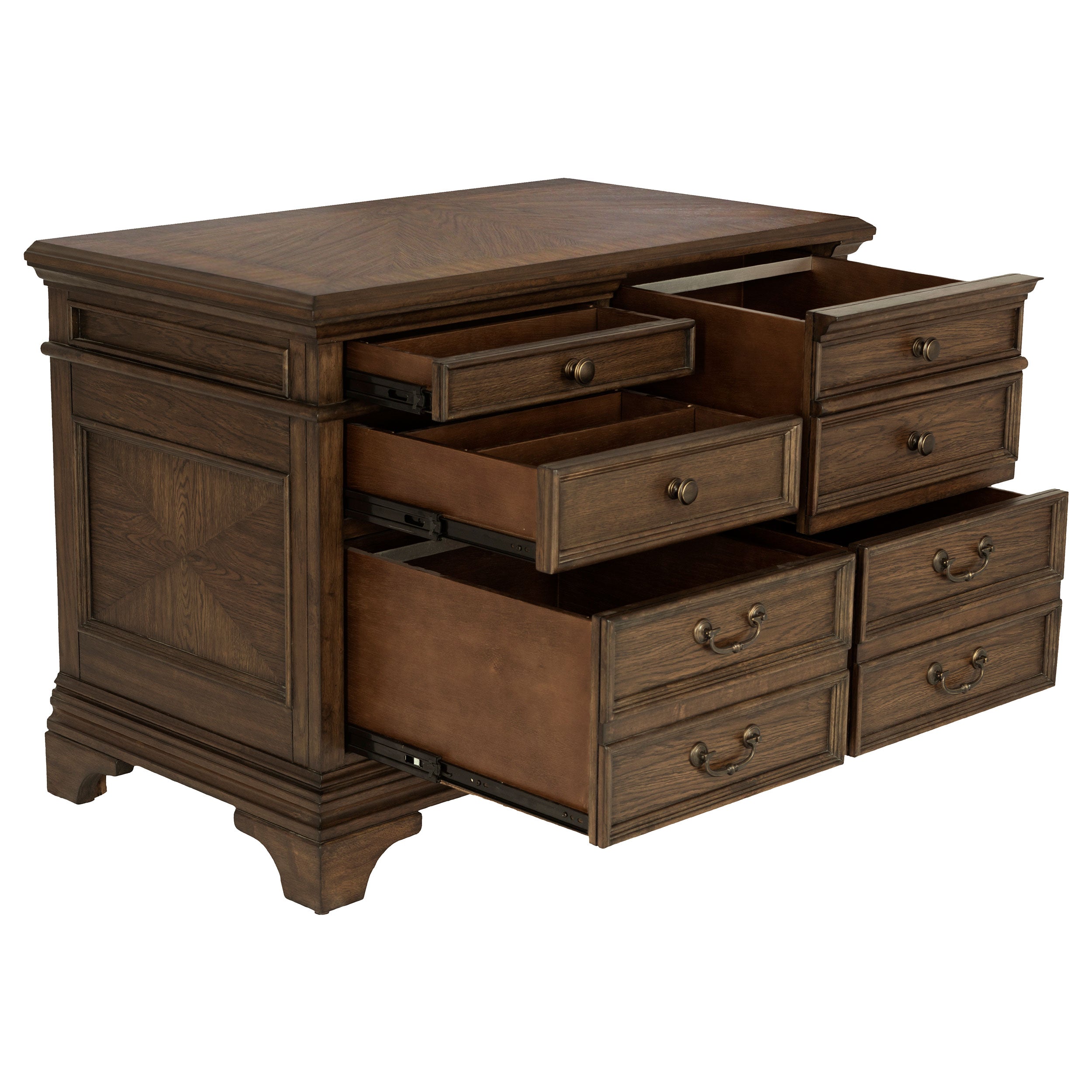 Coaster Hartshill 5-drawer File Cabinet Burnished Oak Default Title