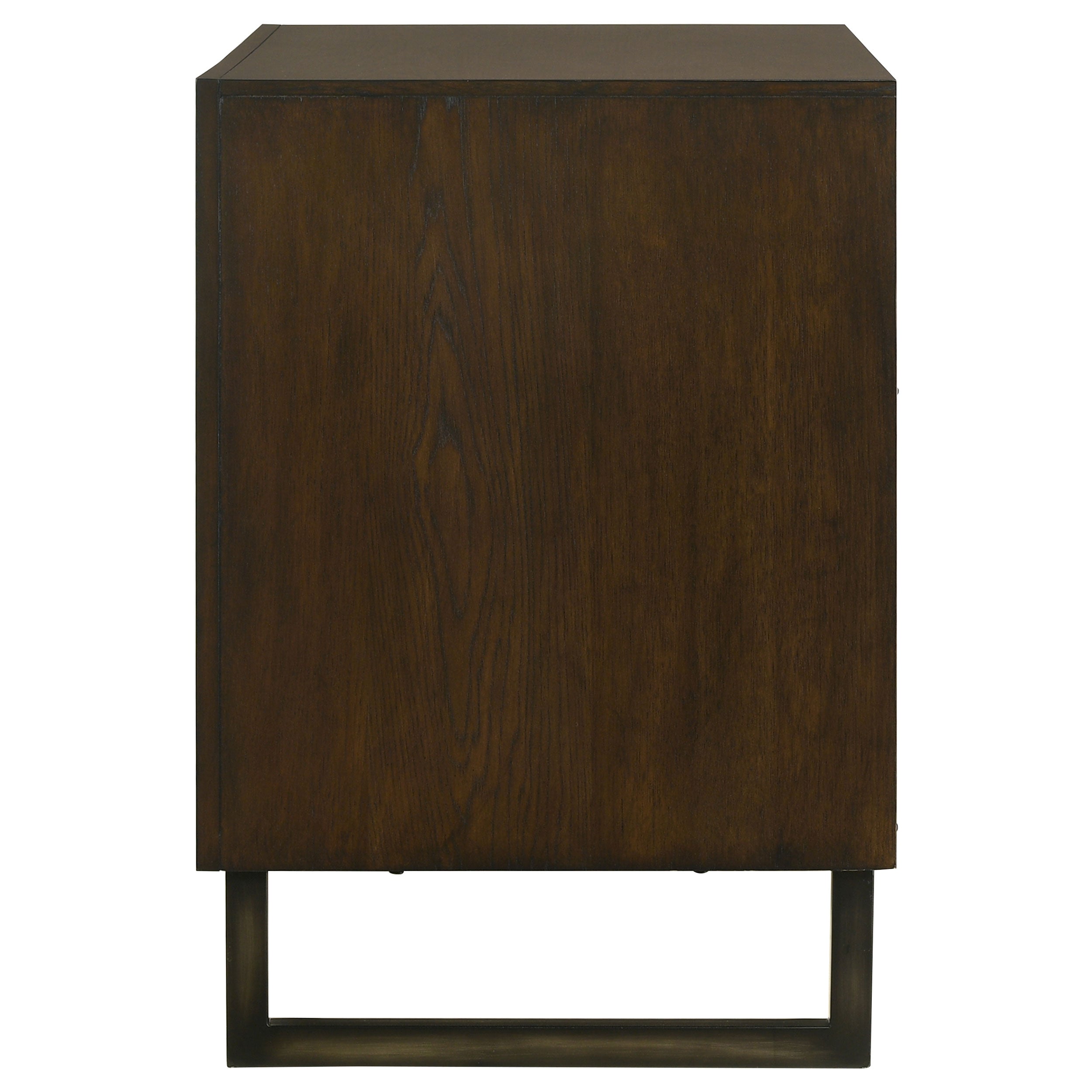 Coaster Marshall 4-drawer File Cabinet Dark Walnut and Gunmetal Default Title