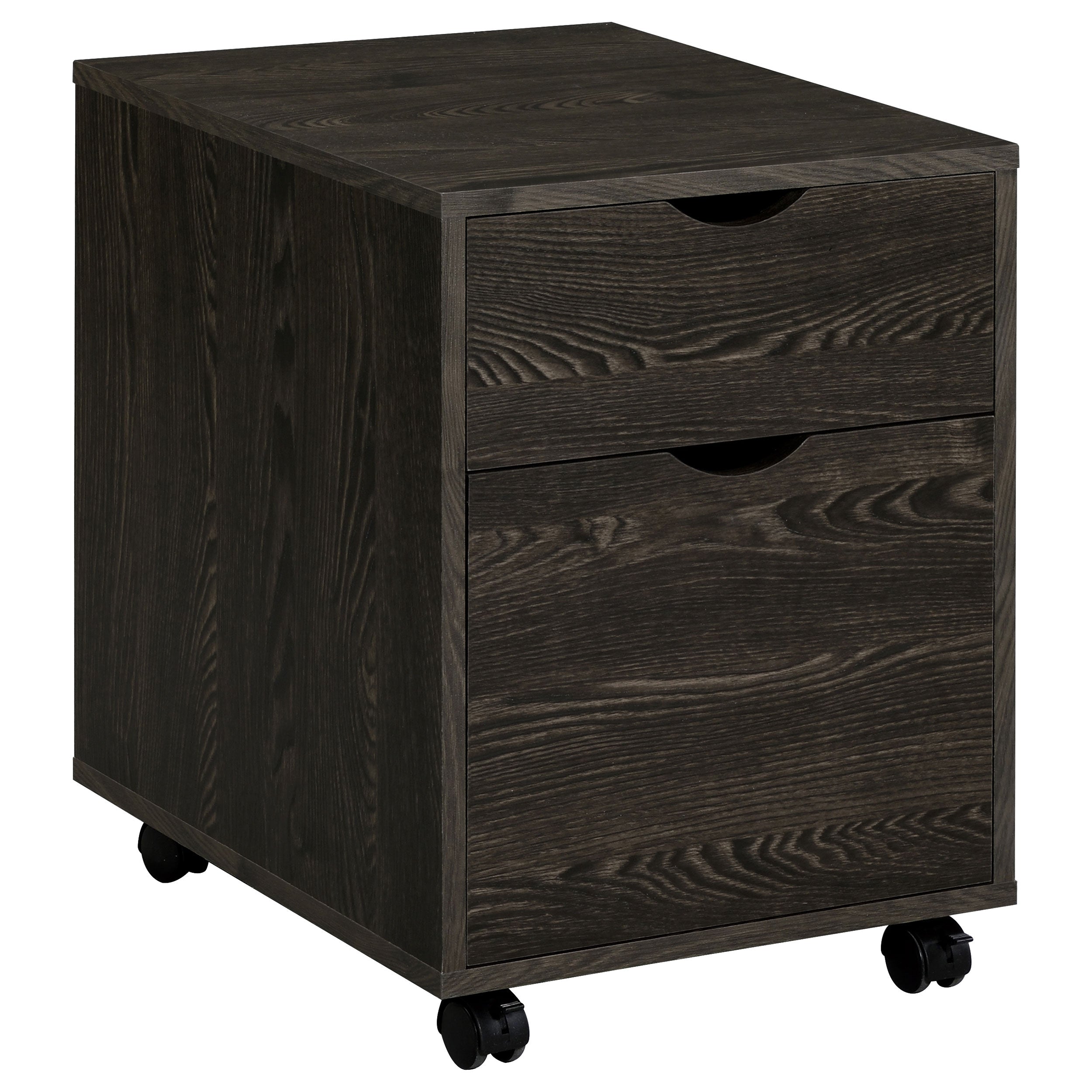 Coaster Noorvik 2-drawer Mobile File Cabinet Dark Oak Default Title