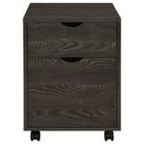 Coaster Noorvik 2-drawer Mobile File Cabinet Dark Oak Default Title