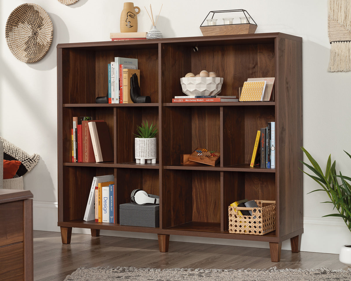 Willow Place  Cubby/Display Bookcase in Grand Walnut