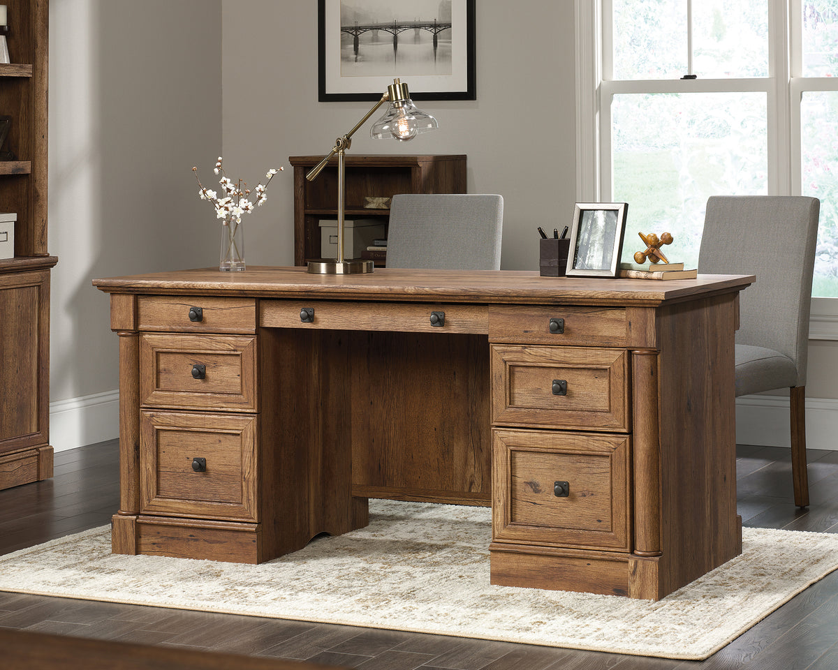 Palladia  Executive Desk Vintage Oak