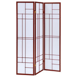 Coaster Katerina 3-panel Folding Floor Screen White and Cherry Default Title