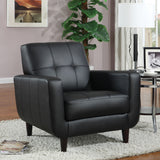 Coaster Aaron Padded Seat Accent Chair Black Default Title