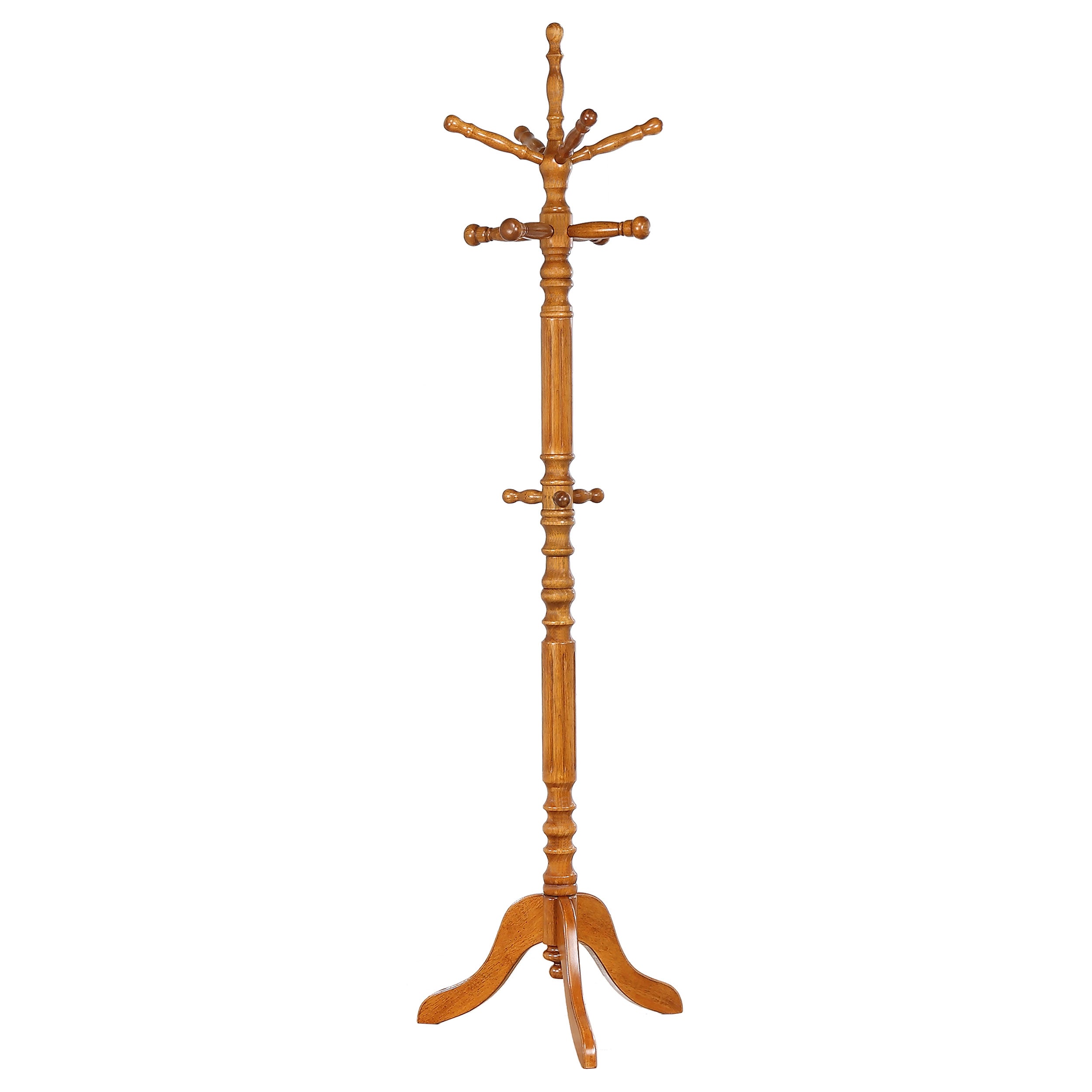 Coaster Achelle Coat Rack with 11 Hooks Golden Brown Default Title