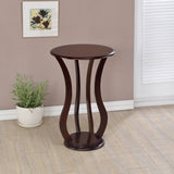 Coaster Elton Round Top Accent Table Cherry Default Title