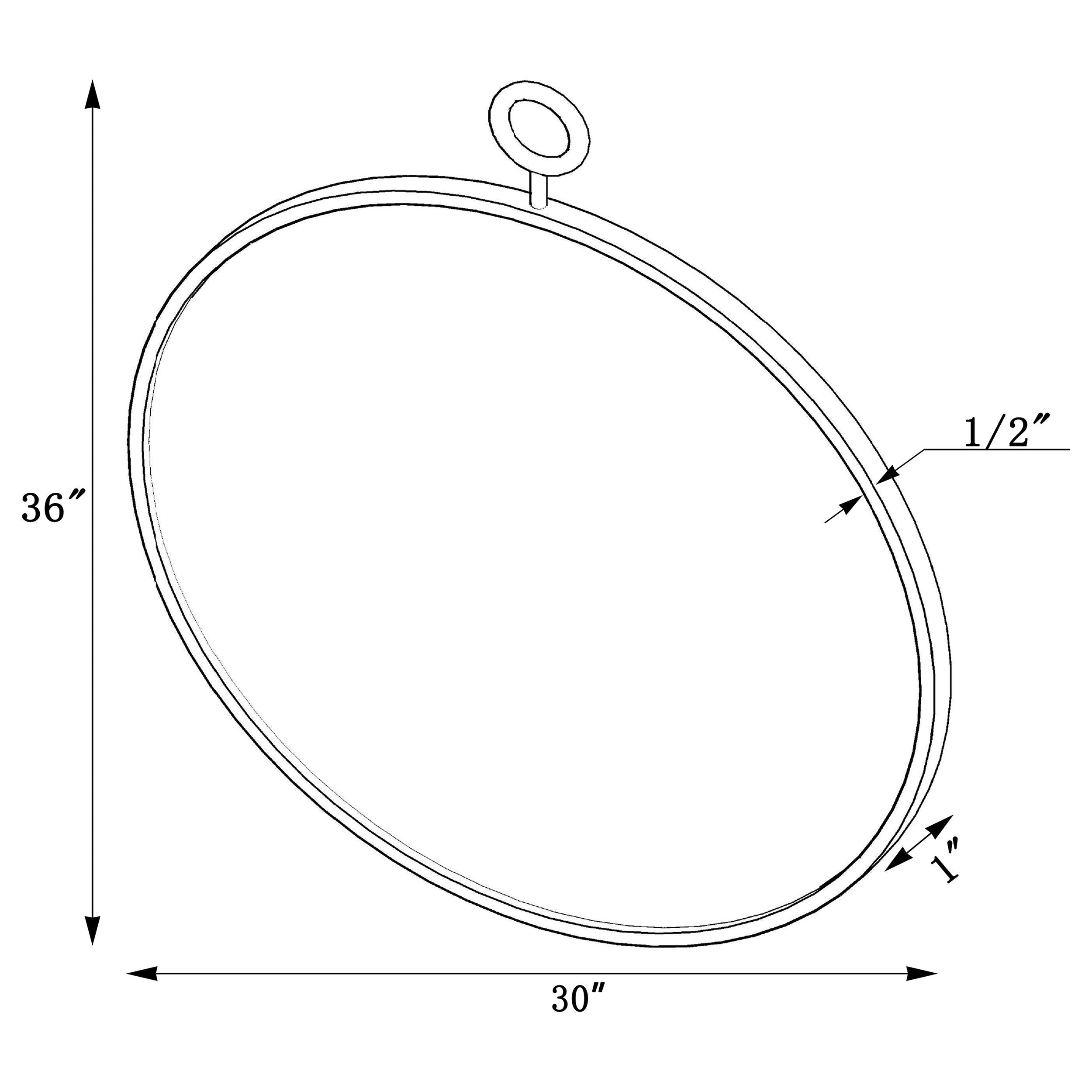 Coaster Eulaina Round Mirror Gold Default Title