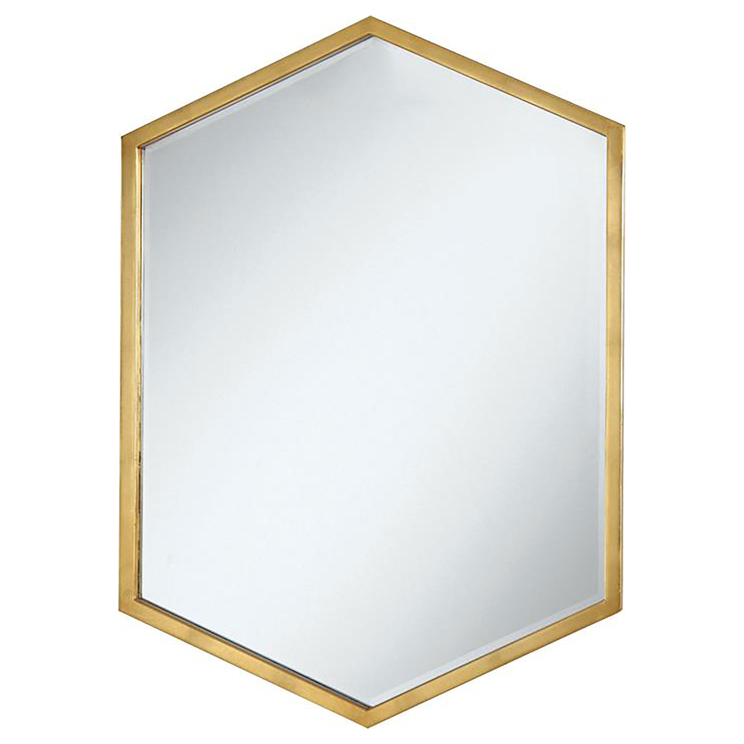 Coaster Bledel Hexagon Shaped Wall Mirror Gold Default Title