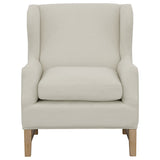 Coaster Fleur Wing Back Accent Chair Cream Default Title