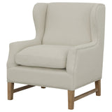 Coaster Fleur Wing Back Accent Chair Cream Default Title