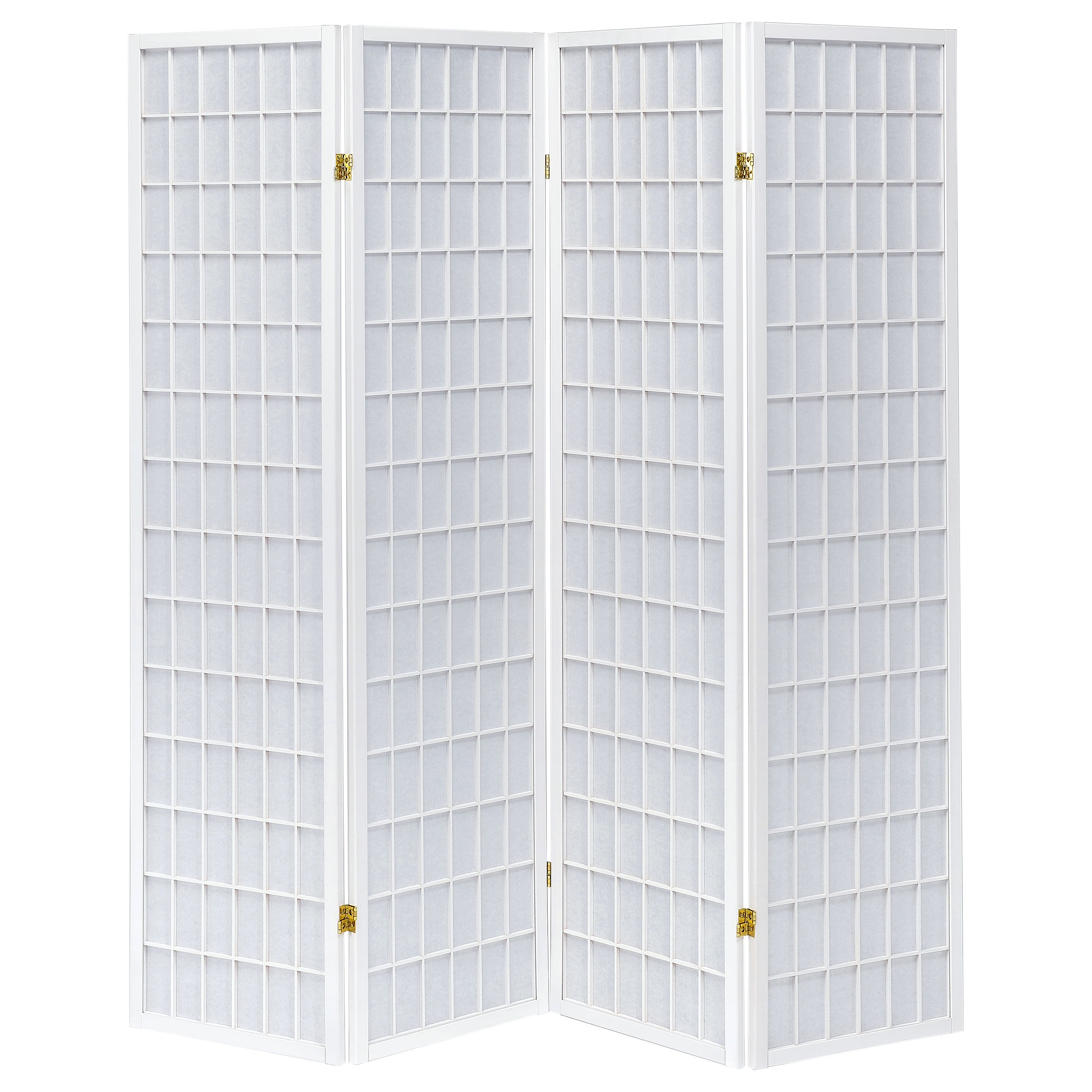 Coaster Roberto 4-panel Folding Screen White Default Title