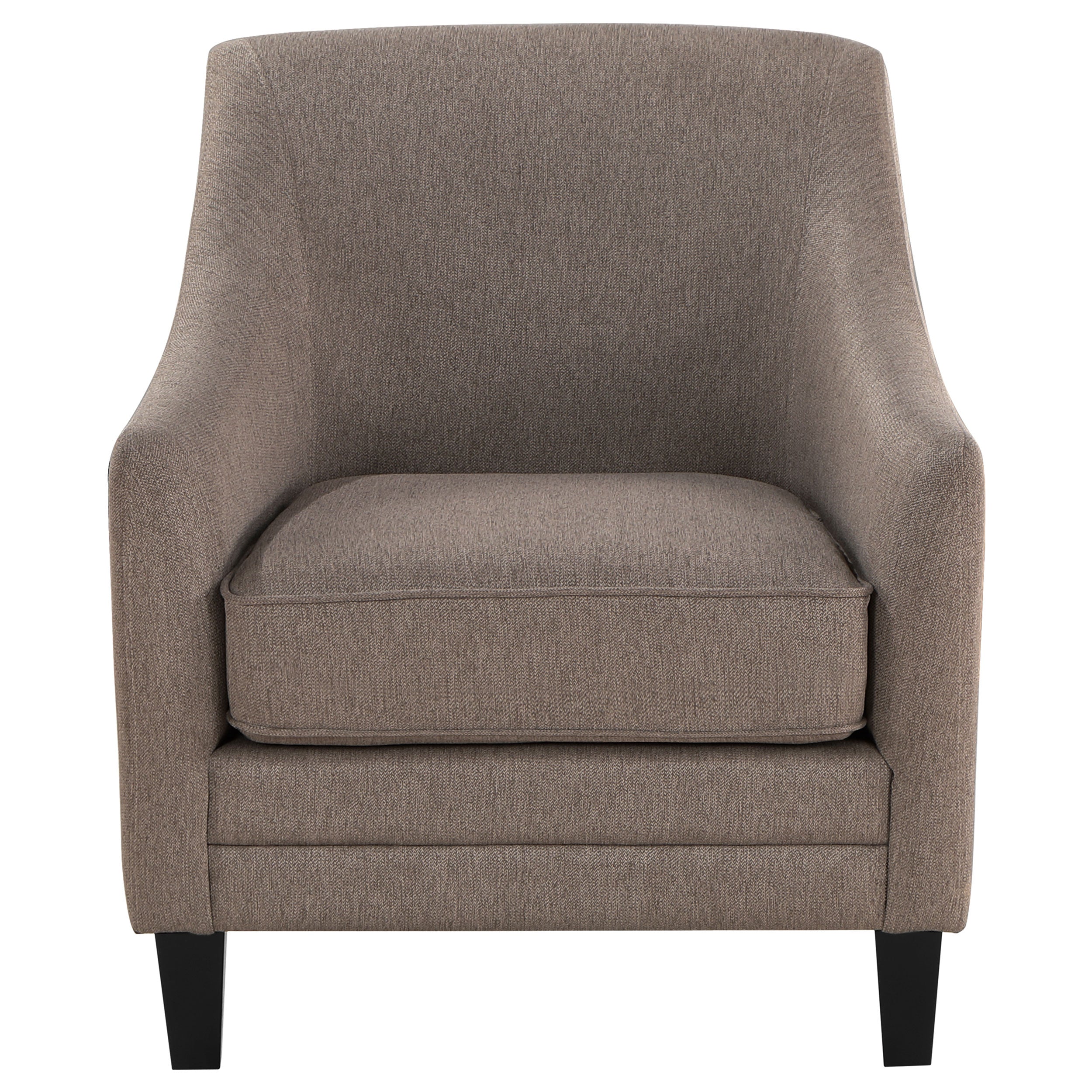 Coaster Liam Upholstered Sloped Arm Accent Club Chair Camel Grey