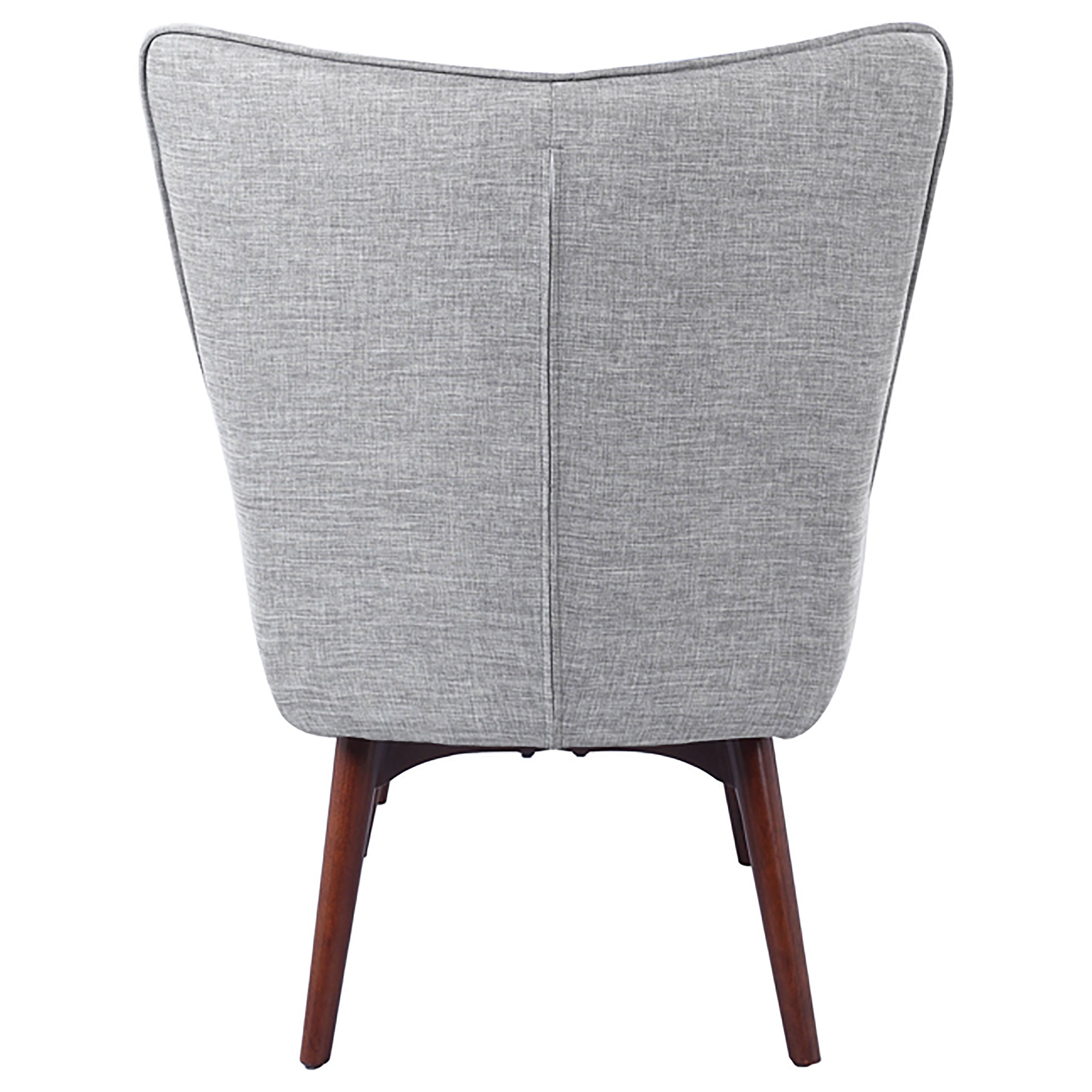 Coaster Willow Upholstered Accent Chair with Ottoman Grey and Brown Default Title