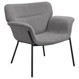 Coaster Davina Upholstered Flared Arms Accent Chair Ivy Grey