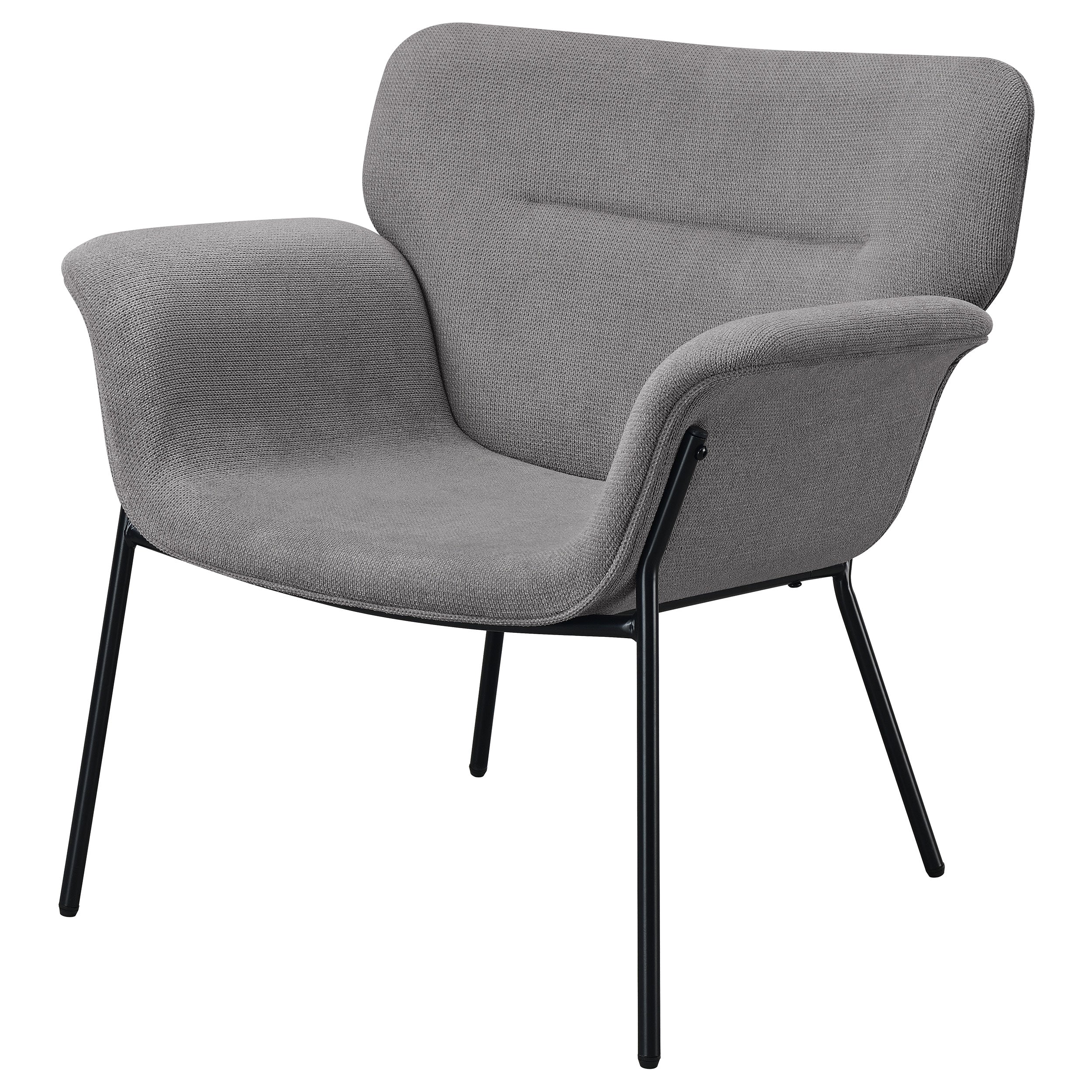 Coaster Davina Upholstered Flared Arms Accent Chair Ivy Grey