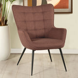 Coaster Isla Upholstered Flared Arms Accent Chair with Grid Tufted Default Title