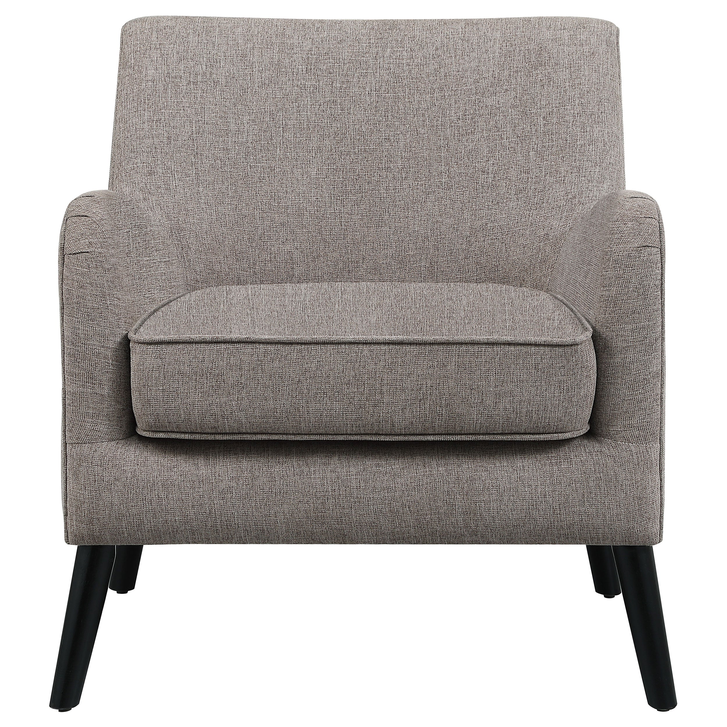 Coaster Darlene Upholstered Tight Back Accent Chair Charcoal Light Grey