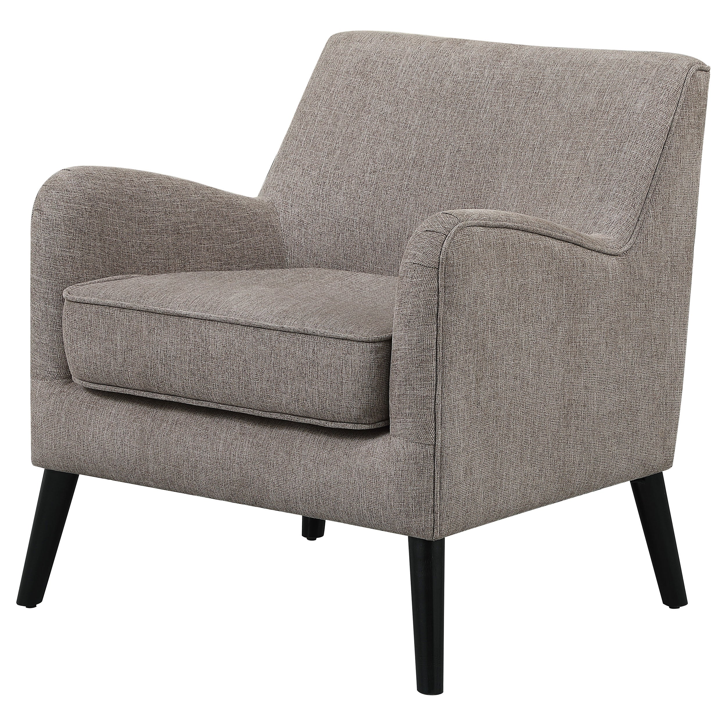 Coaster Darlene Upholstered Tight Back Accent Chair Charcoal Light Grey