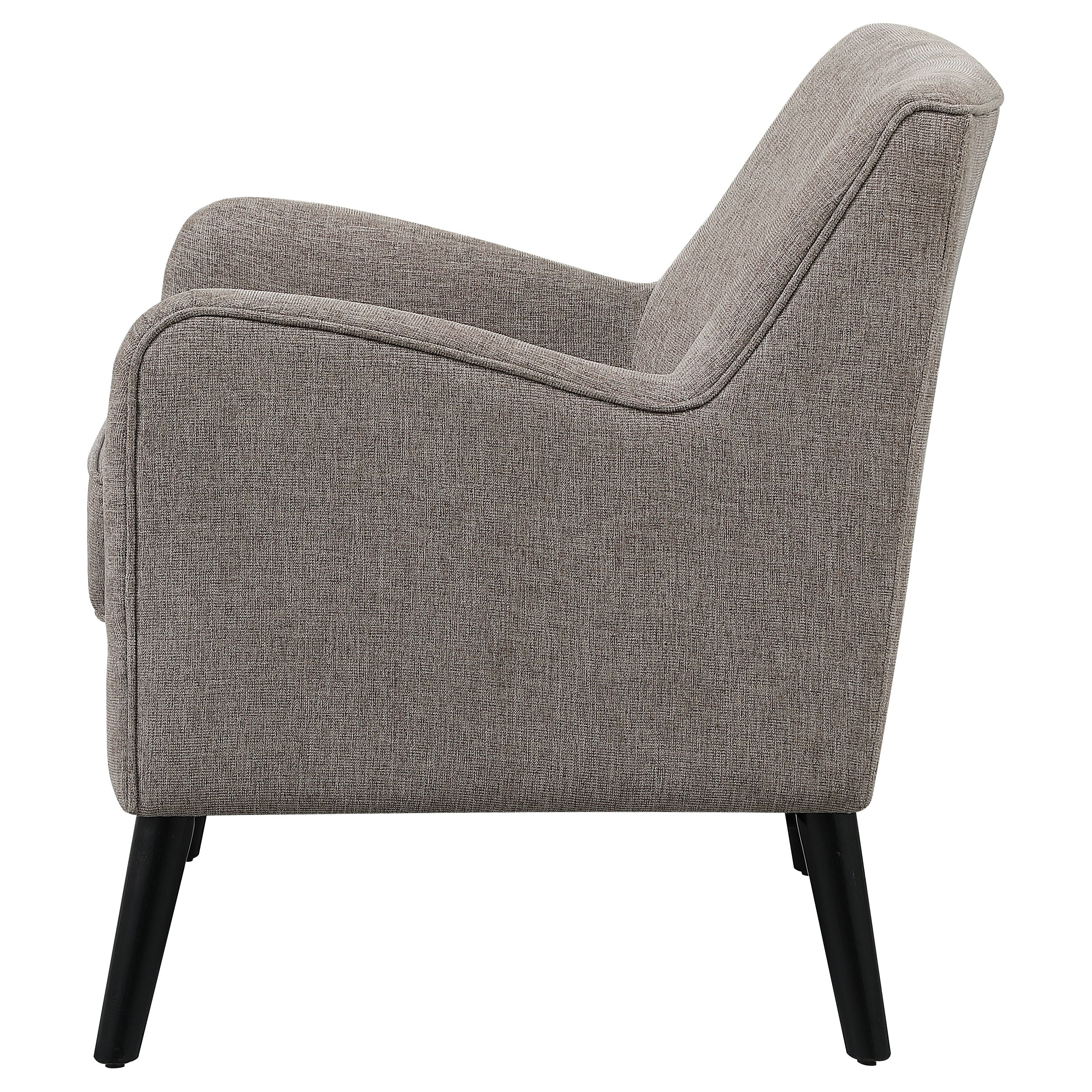 Coaster Darlene Upholstered Tight Back Accent Chair Charcoal Light Grey